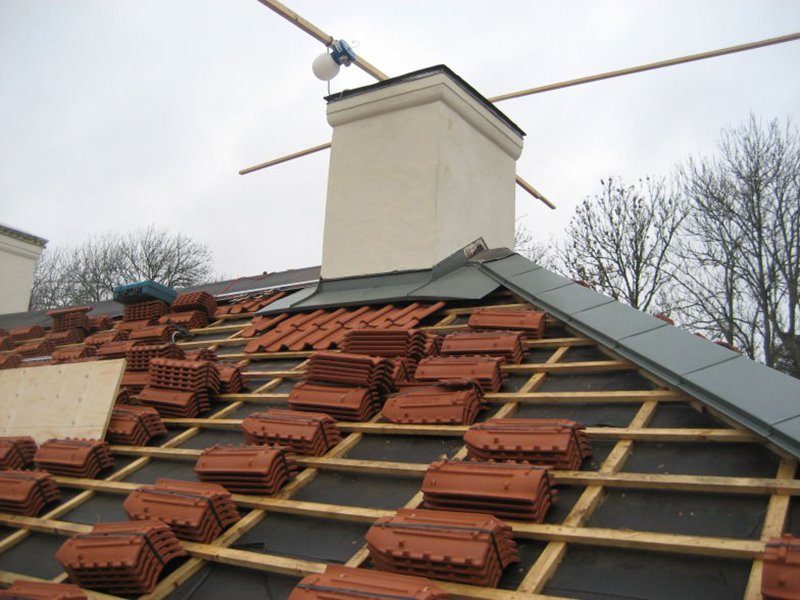 Omläggning av tak. Skårtorp Härryda