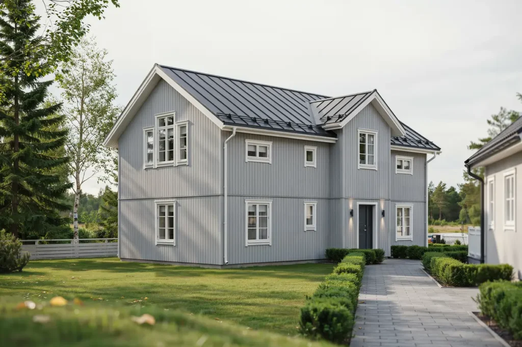 takrenovering med byte av vindskivor p villa i landvetter