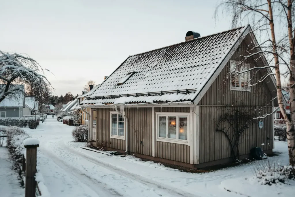 n r beh vs sn skottning p taket tecken villa gare inte b r ignorera